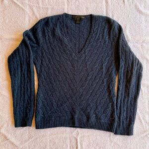 Ralph Lauren Navy Cable Knit Cashmire Sweater